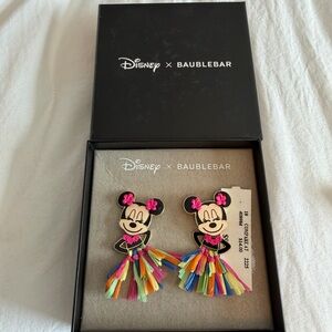 disney x baublebar minnie mouse earring, NEVER WORN